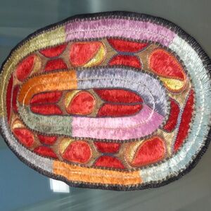 Vintage Hand Crafted Vibrant Colorful Table Mat